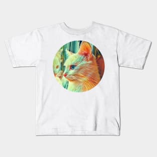 Frisky floppy cat Kids T-Shirt